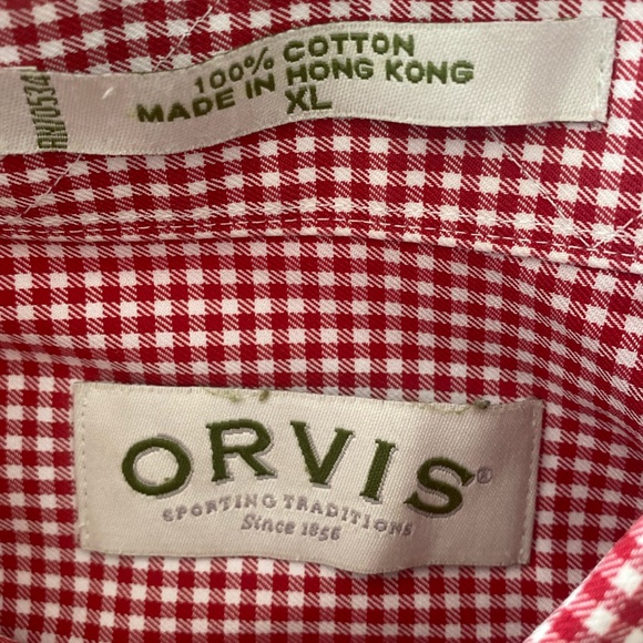 Orvis Men’s Check Short Sleeve Shirt Size XL ( 99 A ) - Picture 3 of 4